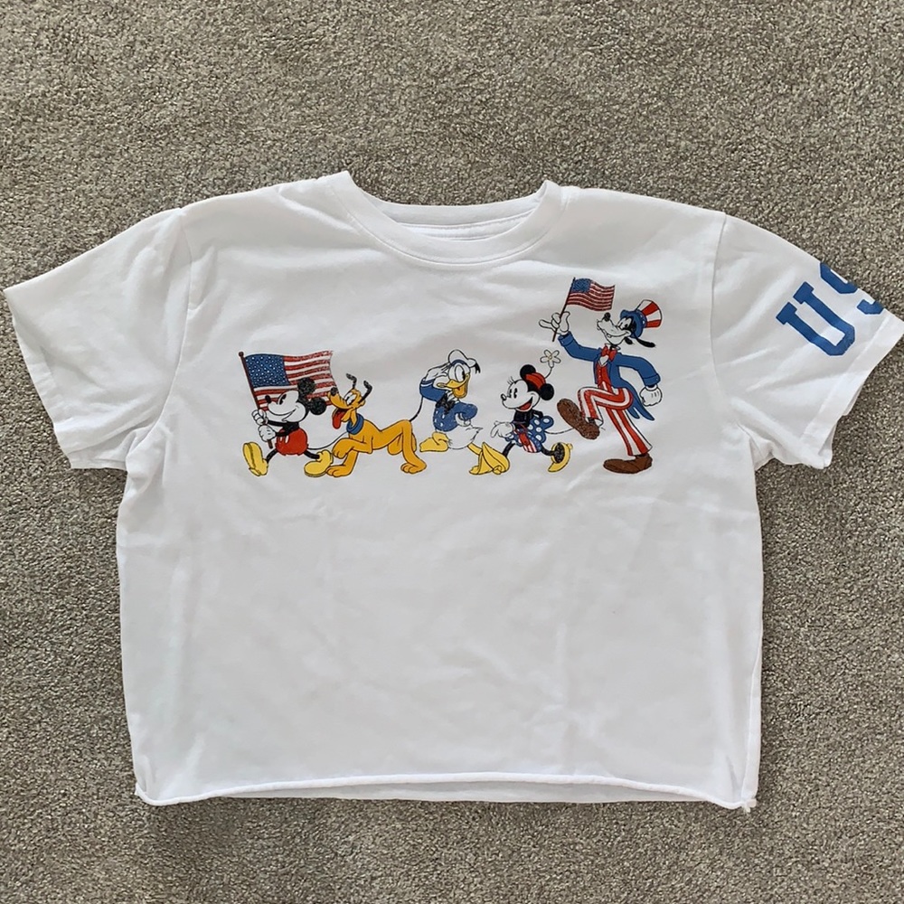 Disney Cropped USA Shirt